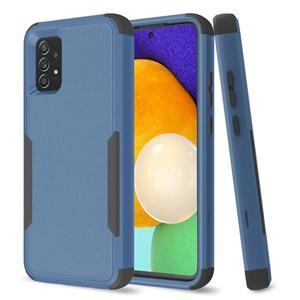 huismerk Voor Samsung Galaxy A52 5G / 4G TPU + PC Shockproof Phone Case (Royal Blue + Black)