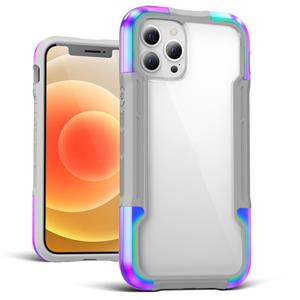 iPAKY Thunder-serie Aluminiumlegering Schokbestendige beschermhoes voor iPhone 12 Mini(Rainbow)