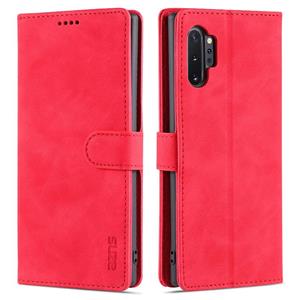 Voor Samsung Galaxy Note10 + AZNS Skin Feel Calf Texture Horizontale Flip Lederen Case met Kaart Slots & Houder & Portemonnee