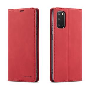 Voor Galaxy S20 Forwenw Dream Series Oil Edge Strong Magnetism Horizontal Flip Leather Case met Holder & Card Slots & Wallet & Photo Frame(Red)