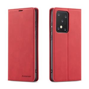 Voor Galaxy S20 Ultra Forwenw Dream Series Oil Edge Strong Magnetism Horizontal Flip Leather Case met Holder & Card Slots & Wallet & Photo Frame(Red)