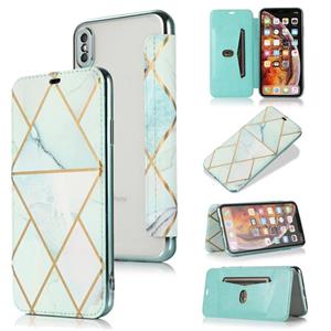 huismerk Bronzing Plating PU + TPU Horizontale Flip Lederen Case met Houder & Card Slot voor iPhone XS MAX