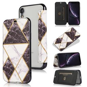 huismerk Bronzing Plating PU + TPU Horizontale Flip Lederen Case met Houder & Card Slot voor iPhone XR