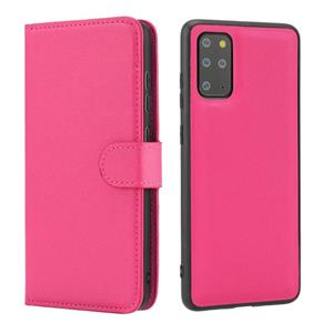 huismerk For Samsung Galaxy S20+ Cross Texture Detachable Leather Phone Case(Rose Red)