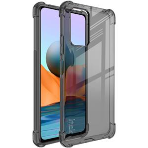 Voor Xiaomi Redmi Note 10 Pro Overseas Version Imak All-inclusive Shockproof Airbag TPU Case met Screen Protector (Transparent Black)