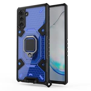 huismerk Voor Samsung Galaxy Note10 Space PC + TPU-ringhouder beschermhoes