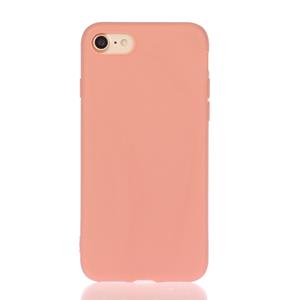 Huismerk Voor iPhone SE (2020) Solid Color Aatte TPU Telefoonhoes(Oranje)