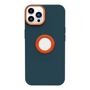 Huismerk Contrast Kleur 3 in 1 TPU -telefoonhoesje voor iPhone 13 Pro Max (Dark Green)