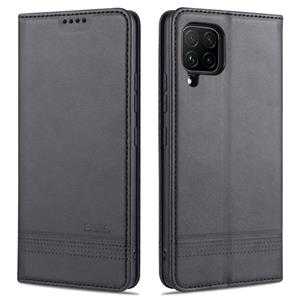 Voor Samsung Galaxy A42 5G AZNS magnetische kalf textuur horizontale flip lederen geval met kaart slots & houder & portemonnee (zwart)