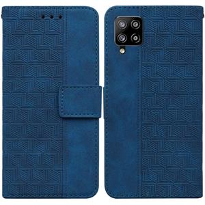 huismerk Voor Samsung Galaxy M42 5G geometrische reliëf lederen telefooncase