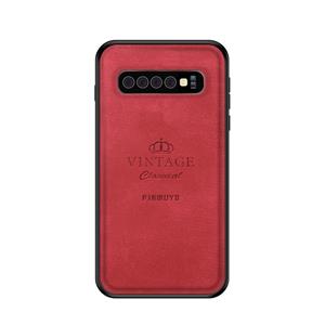 huismerk PINWUYO Shockproof waterdicht volledige PC TPU + huid beschermhoes voor Galaxy S10 Plus(Red)