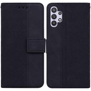 huismerk Voor Samsung Galaxy A32 5G geometrische reliëf lederen telefooncase