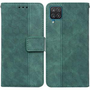 huismerk Voor Samsung Galaxy A42 5G geometrische reliëf lederen telefooncase