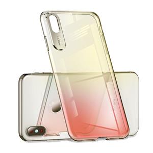 huismerk ROCK Gradient Color PC beschermhoes voor iPhone XR (rood)