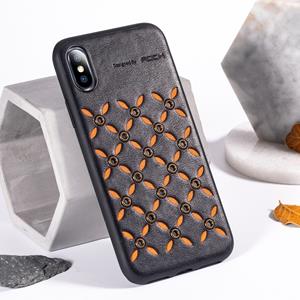 huismerk ROCK oorsprong serie Business TPU + PU beschermhoes voor iPhone XR