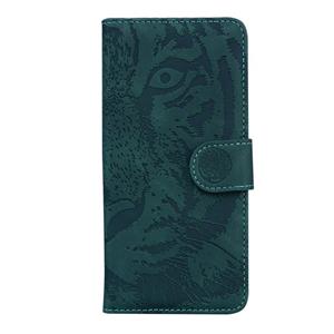 huismerk Voor iPhone 6s / 6 Tiger Embossing Pattern Horizontale Flip Lederen Case met Holder & Card Slots & Wallet(Groen)