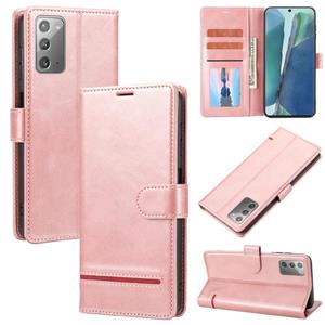 huismerk Voor Samsung Galaxy Note20 Classic Wallet Flip Leather Phone Case