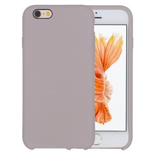 huismerk Pure Color Liquid silicone + PC beschermende back cover Case voor iPhone 6 plus & 6s plus (lavendel paars)