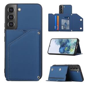 huismerk Voor Samsung Galaxy S22 5G Skin Feel PU + TPU + PC Phone Case met kaartslots