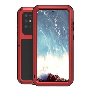 lovemei Voor Galaxy S20 Plus LOVE MEI Metaal schokbestendige waterdichte stofdichte beschermhoes (rood)