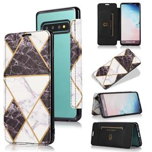 huismerk Voor Samsung Galaxy S10 Bronzing Plating PU + TPU Horizontale Flip Leren Case met Houder & Card Slot