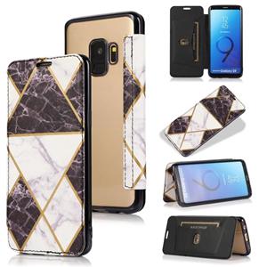 huismerk Voor Samsung Galaxy S9 Bronzing Plating PU + TPU Horizontale Flip Lederen Case met Houder & Card Slot