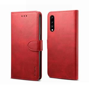 GUSSIM Voor Huawei P20  Business Style Horizontal Flip Leather Case met Holder & Card Slots & Wallet(Red)