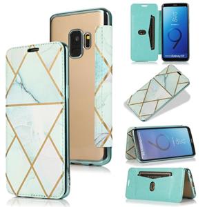 huismerk Voor Samsung Galaxy S9 Bronzing Plating PU + TPU Horizontale Flip Leren Case met Houder & Card Slot