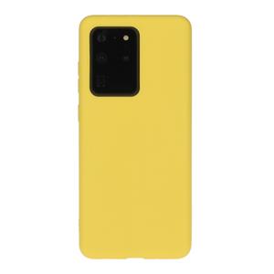 huismerk Voor Galaxy S20 Ultra Solid Color Frosted TPU Telefoonhoes (Geel)