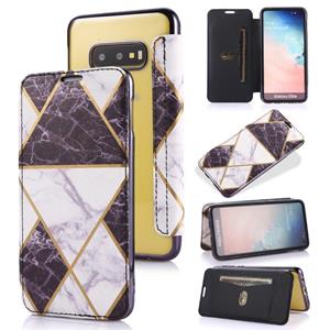 huismerk Voor Samsung Galaxy S10e Bronzing Plating PU + TPU Horizontale Flip Lederen Case met Houder & Card Slot