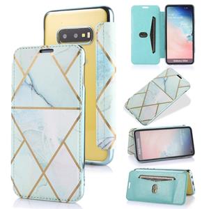 huismerk Voor Samsung Galaxy S10e Bronzing Plating PU + TPU Horizontale Flip Lederen Case met Houder & Card Slot