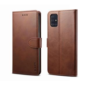 Voor Galaxy S20 GUSSIM Business Style Horizontal Flip Leather Case met Holder & Card Slots & Wallet(Brown)