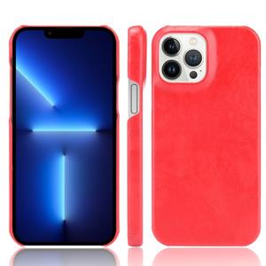 huismerk Litchi lederen pc telefooncase voor iPhone 13 pro