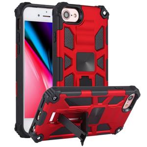 Huismerk Voor iPhone SE 2020 / 8 / 7 Shockproof TPU + PC Magnetic Protective Case met houder(Rood)
