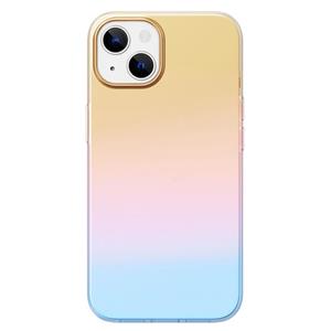 Rock Aurora TPU + PET-beschermende telefooncase voor iPhone 13 (Aurora Gold)