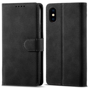 huismerk Frosted Anti-Diefstal Borstel Horizontale Flip Lederen Case met Houder & Card Slots & Portemonnee voor iPhone XS MAX