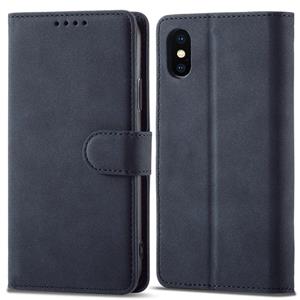 huismerk Frosted Anti-Diefstal Borstel Horizontale Flip Lederen Case met Houder & Card Slots & Portemonnee voor iPhone XS MAX