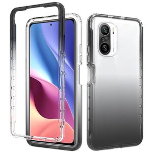 huismerk Voor Xiaomi Redmi K40 Hoge Transparantie Two-Color Gegroeiduuele wijzigingen PC + TPU-telefooncase