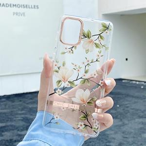 huismerk For Samsung Galaxy A32 5G Translucent Plating Flower Phone Case(Magnolia)