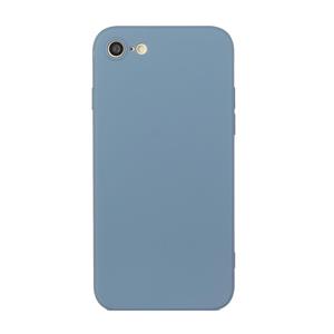 huismerk Straight Edge Solid Color TPU shockproof hoesje voor iPhone 6 Plus (Lavendelgrijs)