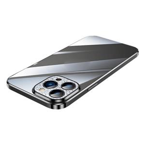 Sulada Diamond Lens Protector Plated Frosted Case voor iPhone 13 Pro Max