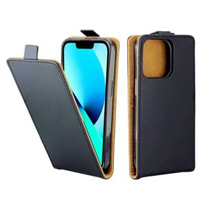 huismerk Zakelijke stijl verticale flip TPU lederen tas met kaartsleuf voor iphone 13 pro