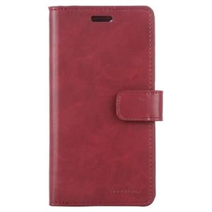 Voor iPhone 12 GOOSPERY MANSOOR Crazy Horse Texture Horizontale Flip Lederen case met Holder & Card Slots & Wallet(Wine Red)