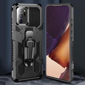 huismerk Voor Samsung Galaxy Note20 Machine Armor Warrior Shockproof PC + TPU Beschermhoes(Zwart)