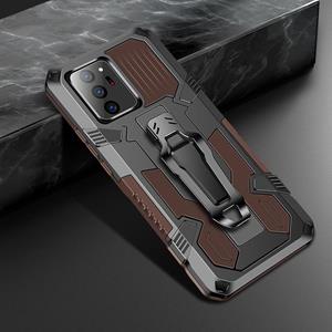 huismerk Voor Samsung Galaxy Note20 Machine Armor Warrior Shockproof PC + TPU Beschermhoes (Koffie)