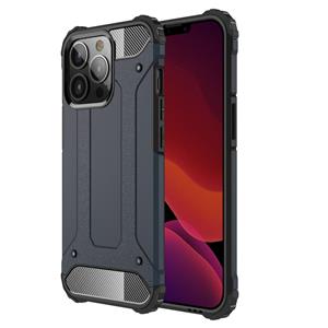 huismerk Magic Armor TPU + PC Comitar Comitar Case voor iPhone 13 Pro (Navy Blue)