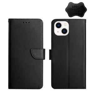 huismerk Lederen vingerafdrukbestendige horizontale flip-telefooncase voor iPhone 13 mini