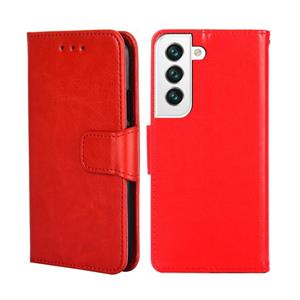 huismerk Voor Samsung Galaxy S22 5G Crystal Texture Horizontal Flip Lederen Case met Houder & Card Slots & Portemonnee