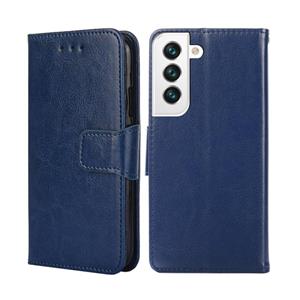 huismerk Voor Samsung Galaxy S22 + 5G Crystal Texture Horizontale Flip Leren Case Met Houder & Card Slots & Portemonnee (Royal Blue)