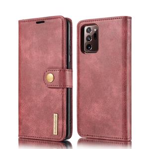 dg.ming Voor Samsung Galaxy Note20 Ultra DG. MING Crazy Horse Texture Flip Afneembare magnetische lederen kast met houder & kaartslots & portemonnee(rood)